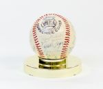 1960 New York Yankees Team Signed Baseball (25 Sigs Mantle Clubhouse)