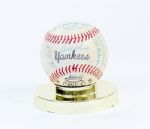 1960 New York Yankees Team Signed Baseball (25 Sigs Mantle Clubhouse)