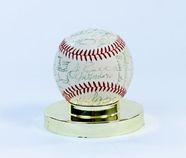 1959 Cleveland Indians Team Signed Baseball (30 Sigs)