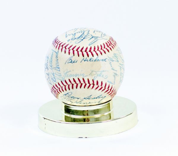 1959 Detroit Tigers Team Signed Baseball (25 Sigs)