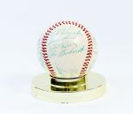 1958 Boston Red Sox Team Signed Baseball (24 Sigs)