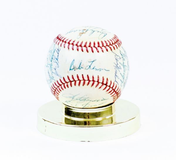 1970 Kansas City Royals Team Signed Baseball (24 Sigs) 