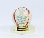 1970 Kansas City Royals Team Signed Baseball (24 Sigs) 