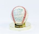 1970 Kansas City Royals Team Signed Baseball (24 Sigs) 