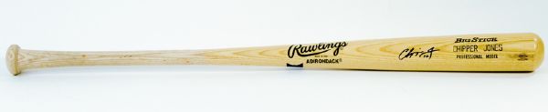 Chipper Jones Autographed Bat