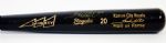 Frank White Signed Mighty Bat Royals Hall Of Fame Commerative 