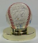 1983 Kansas City Royals Team Signed Baseball (26 Sigs)