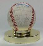 1983 Kansas City Royals Team Signed Baseball (26 Sigs)