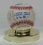 1983 Kansas City Royals Team Signed Baseball (26 Sigs)