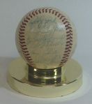 1960 Boston Red Sox Team Signed Baseball (28 Sigs)