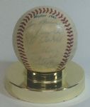 1960 Boston Red Sox Team Signed Baseball (28 Sigs)