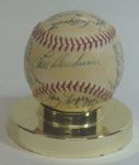 1955 Kansas City A's Team Signed Baseball (25 Sigs)- 1st Year!!