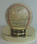 1955 Kansas City A's Team Signed Baseball (25 Sigs)- 1st Year!!