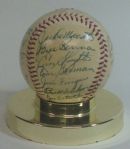 1955 Kansas City A's Team Signed Baseball (25 Sigs)- 1st Year!!