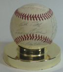1961 Minnesota Twins Team Signed Baseball (27 Sigs) 1st season in Minnesota