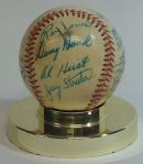 1955 Sacramento Solons Team Signed Baseball (20 Sigs)