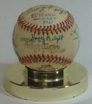 1955 Sacramento Solons Team Signed Baseball (20 Sigs)
