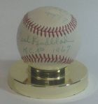 Paul & Eddie Lindblad Signed Baseball