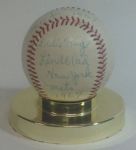Paul & Eddie Lindblad Signed Baseball