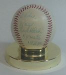 Paul & Eddie Lindblad Signed Baseball