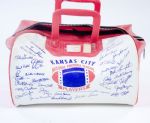 Vintage Kansas City Pro Football Bag With Facsimile Signatures