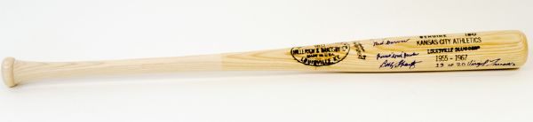 Kansas City As Autographed Commemorative Bat (Zernial, Shantz, Garver, Etc.)