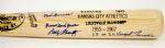 Kansas City A's Autographed Commemorative Bat (Zernial, Shantz, Garver, Etc.)