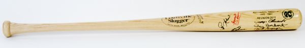 2011 Kansas City As Reunion Multi-Signed Bat 