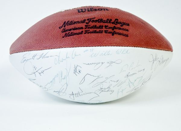 1975 Kansas City Chiefs Team Signed Football