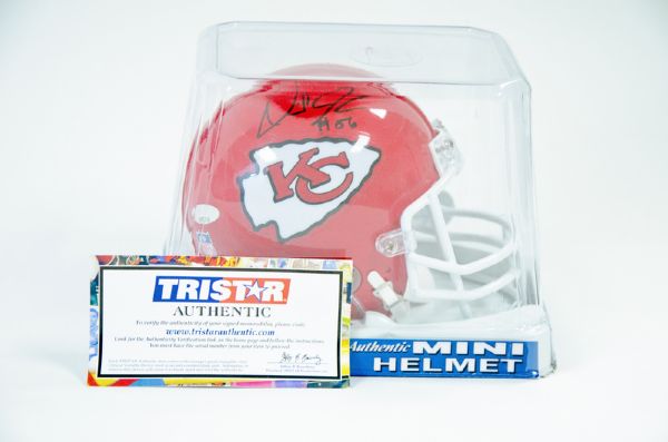 Kansas City Chiefs Derrick Johnson Autographed Mini-Helmet