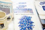 Kansas City Royals Lot (World Series Programs, Stein, Signed Newspaper, Etc.)