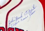Buck O'Neil, Connie Johnson,and Ulysses Hollimon Signed KC Monarchs Jersey