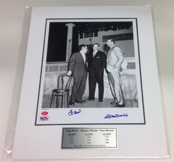 Yogi Berra and Stan Musial Autographed Limited Edition Photo #13/50