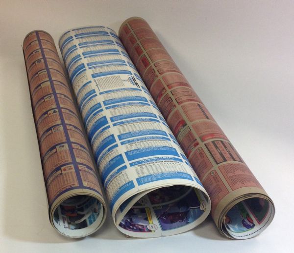 Lot of 12 Uncut Sheets of Baseball Cards (1984 Nestle, 1981 Topps, 1989 Fleer etc.)