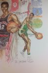 College Basketball Decades Signed Original Print