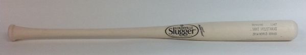2014 Mike Moustakas Game-Issued World Series Bat