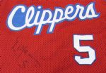 1989-90 Danny Manning Game Used L.A. Clippers Signed Jersey