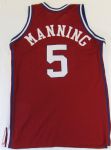 1989-90 Danny Manning Game Used L.A. Clippers Signed Jersey