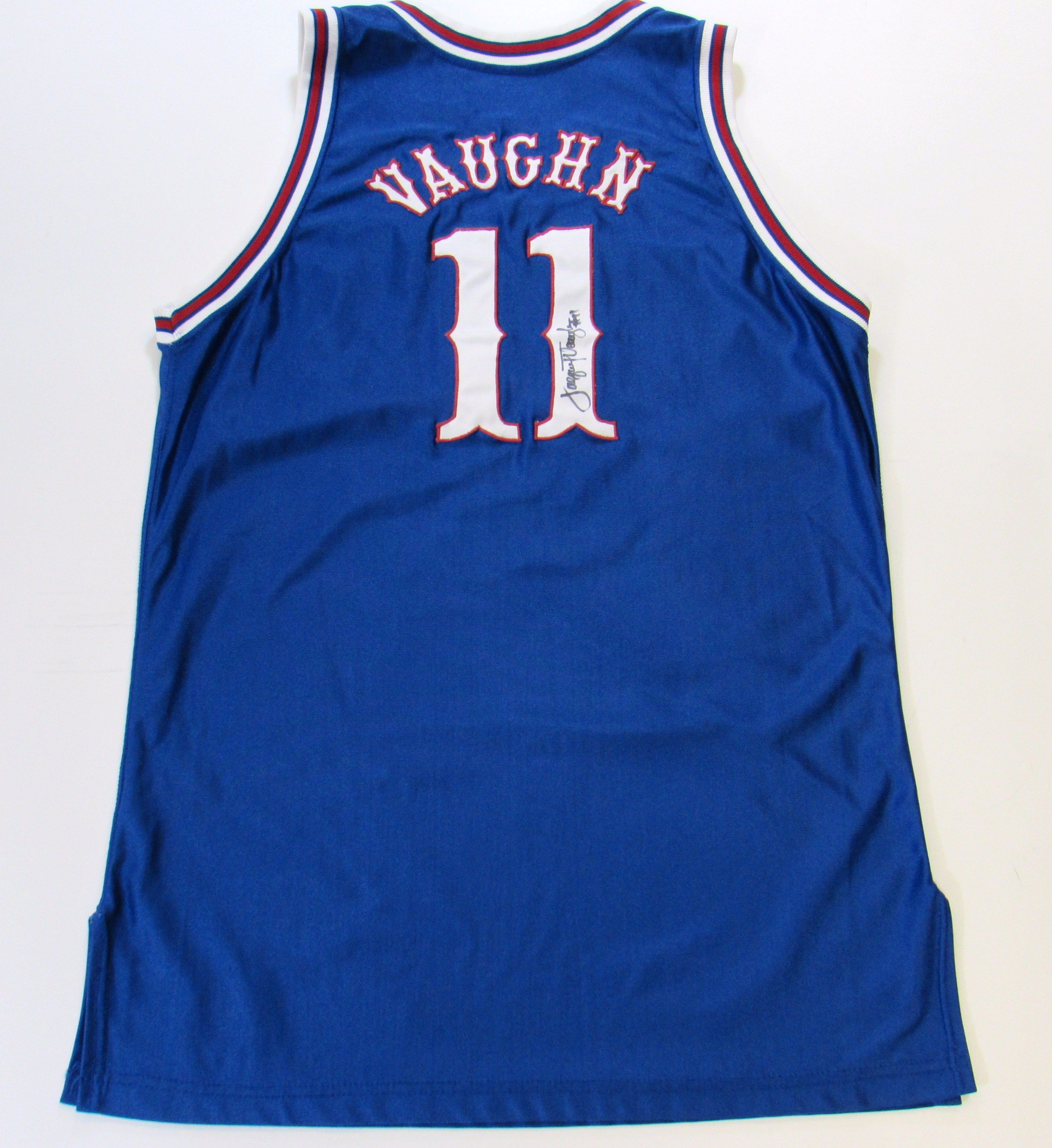 Lot Detail - Mid-1990's Jacque Vaughn Kansas Jayhawks Game Used Signed  Jersey