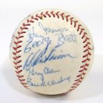 1973 Omaha Royals Team Signed Ball (Early George Brett)