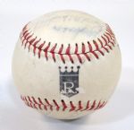1973 Omaha Royals Team Signed Ball (Early George Brett)