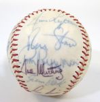 1973 Omaha Royals Team Signed Ball (Early George Brett)