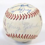 1973 Omaha Royals Team Signed Ball (Early George Brett)