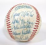 1980 Kansas City Royals Team Signed Ball
