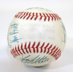 1980 Kansas City Royals Team Signed Ball