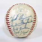 1958 Detroit Tigers Team Signed Ball