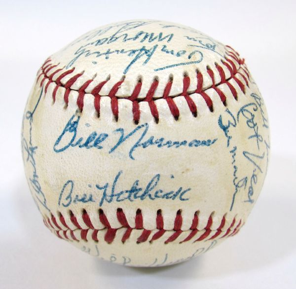 1958 Detroit Tigers Team Signed Ball
