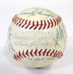 1958 Detroit Tigers Team Signed Ball