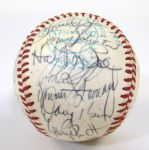 1975 Kansas City Royals Team Signed Ball