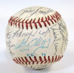 1975 Kansas City Royals Team Signed Ball